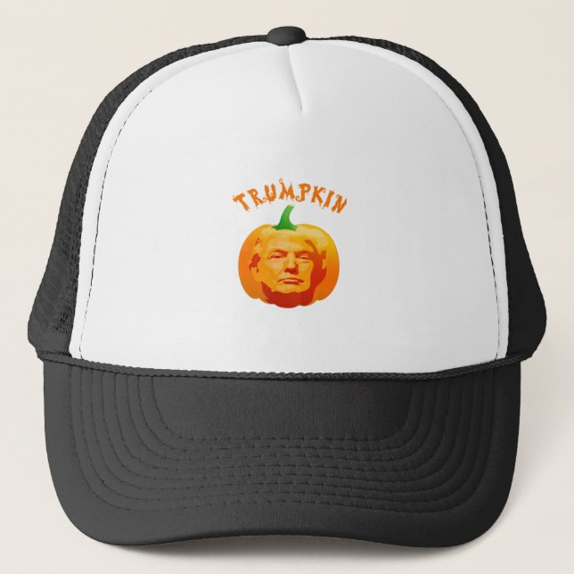 Boné Dia de as Bruxas engraçado Trumpkin Figurino - Est (Frente)