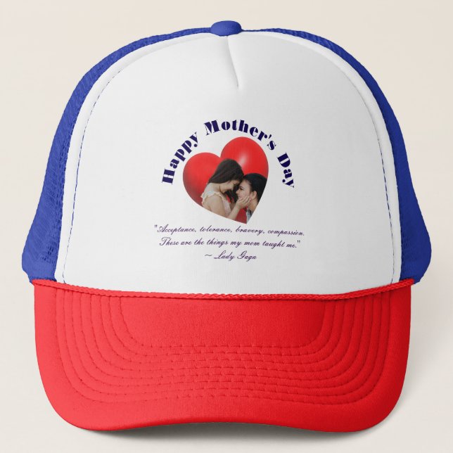 Boné Dia de as mães Feliz (Frente)