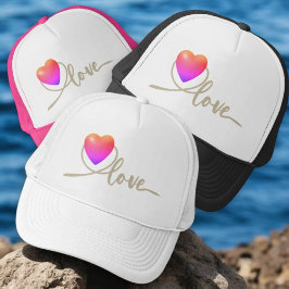 Boné Dia de os namorados com ave canária