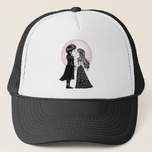 Boné Dia de os namorados Gótico Beijo Gótico