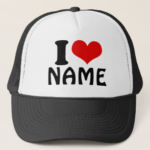 Boné Dia de os namorados personalizável que amo persona