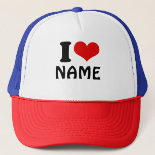 Boné Dia de os namorados personalizável que amo persona