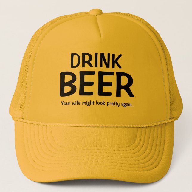 Boné Dia de os pais presente Beball Novelty DRINK BEER (Frente)