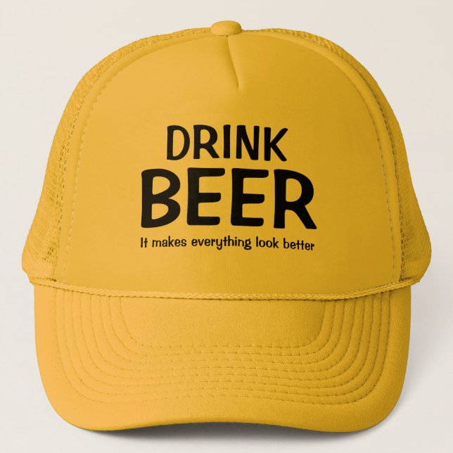 Boné Dia de os pais presente Beball Novelty DRINK BEER (Frente)