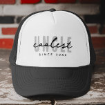 Boné Dia de os pais Simples Tio Moderno Elegante Mais L<br><div class="desc">Esta design simples e moderna é composta por tipografia sã-serif.</div>