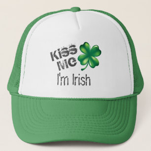 Boné Dia de São Patrício Beije-Me Sou Irlandês, Trevo V