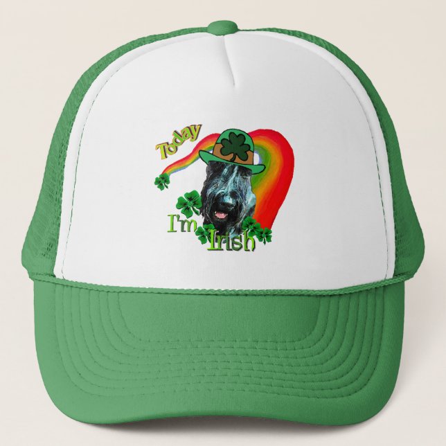 Boné Dia de São Patrício Giant Schnauzer (Frente)