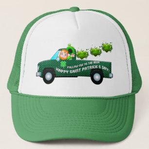 Boné Dia de São Patrício Leprechaun Engraçado Cervej
