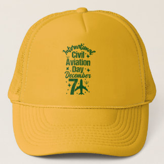Boné Dia Internacional da Aviação Civil 7 de dezembro