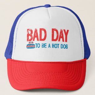 Boné dia ruim para ser uma camiseta de cachorro-quente