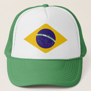 Boné Diamante de Brasil - emblema da bandeira