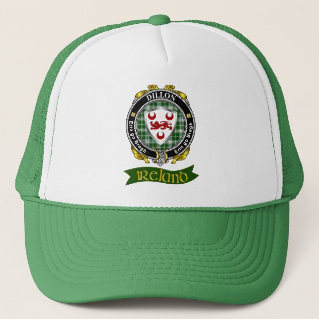 Boné Dillon Irish Shield Personalizou O Chapéu Do Camin (Frente)