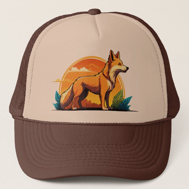 Boné dingo cão selvagem australiano (Frente)