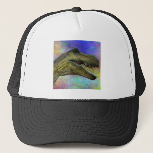 Boné Dinossauro Aniversário - Jurássico Tyrannosaurus R (Frente)