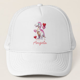 Boné Dinossauro branco de Dia de os namorados
