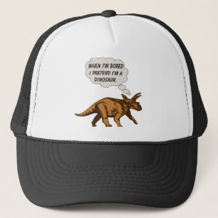 Boné Dinossauro engraçado do Triceratops