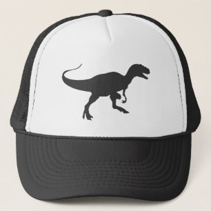 Boné Dinossauro Negro e Branco T-Rex Tyrannosaurus