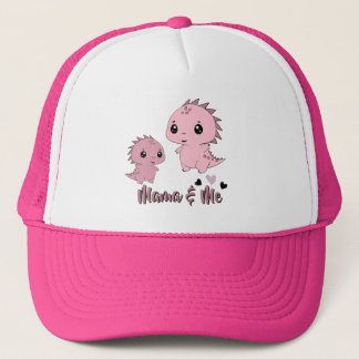 Boné Dinossauro Rosa Fofo