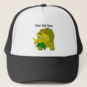 Boné Dinossauro verde bonito dos desenhos animados do