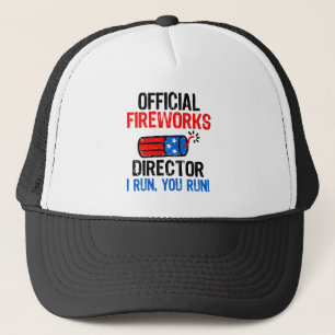 Boné Diretor Oficial de Fogos de Artifício Funny 4 de j