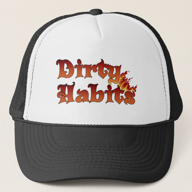 Boné DirtyHabits Flame Trucker Hat (Frente)