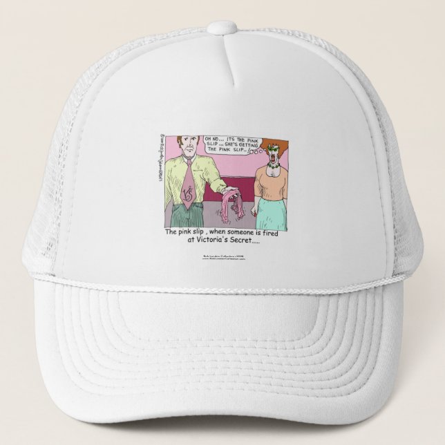 Boné Dispensado da Cartoon White Cap da Victoria Secret (Frente)