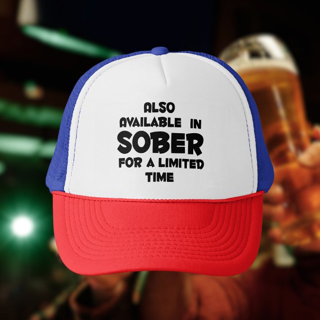 Boné Disponível em SOBER por tempo limitado (Funny drinking hat)
