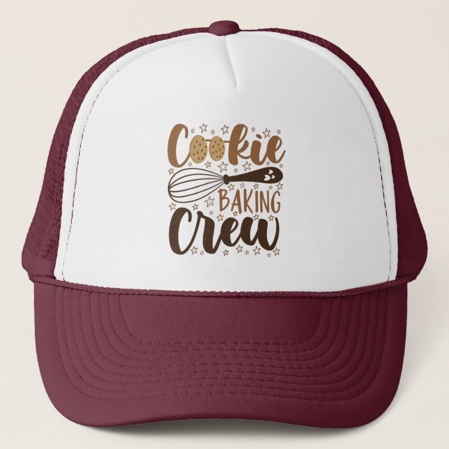 Boné Diversão Cookie Baking Crew Design (Frente)