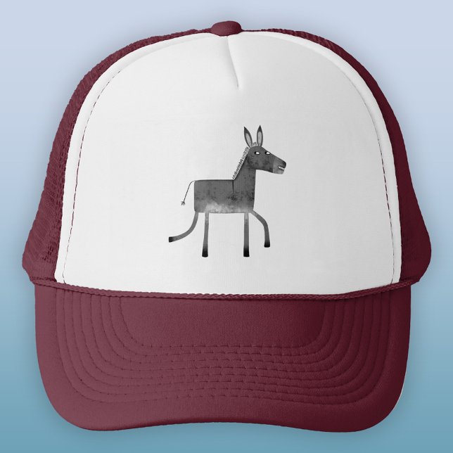 Boné Diversão Donkey (Fun donkey trucker hat for animal lovers)