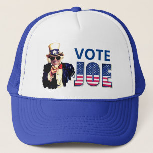 Boné Diversão "Vote Joe" Biden como Tio Sam