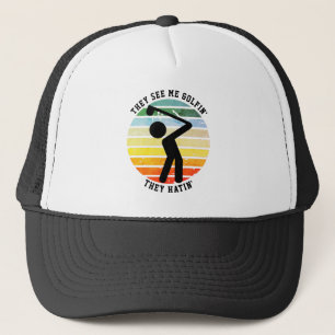 Boné Divertido eles me veem, GOLFIN, eles se aposentara