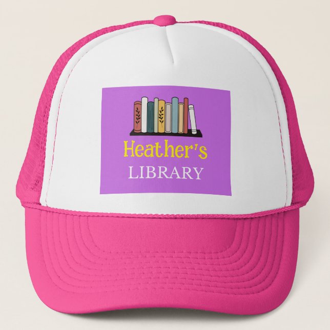 Boné DIVERTIDO! Hat - Biblioteca - Personalizado - Adic (Frente)