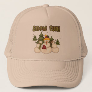 Boné Divertimento de neve duas Camisetas e presentes