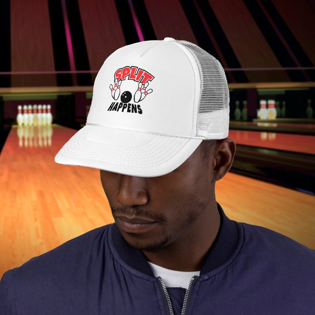 Boné Dividir Acontece Bowling Divertido (Criador carregado)