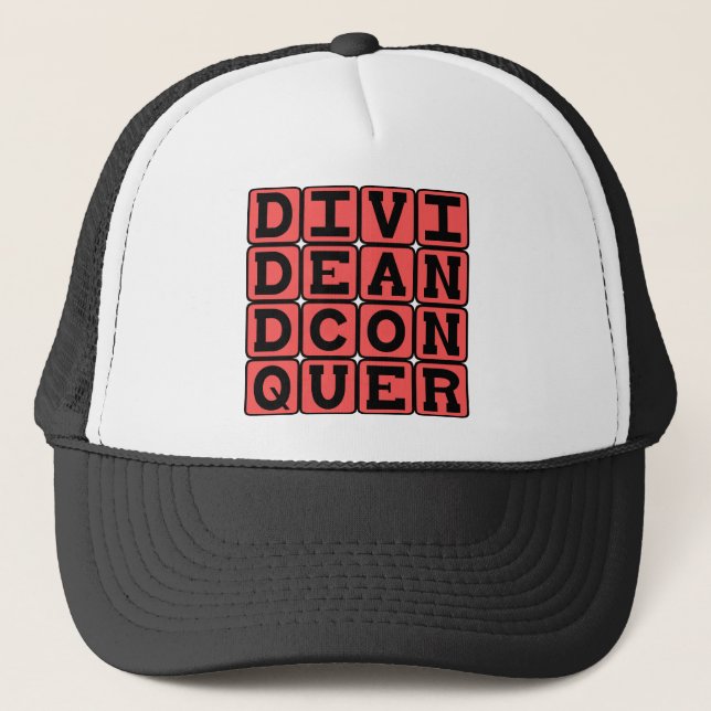 Boné Dividir e Conquistar, Slogan dos Saqueadores (Frente)