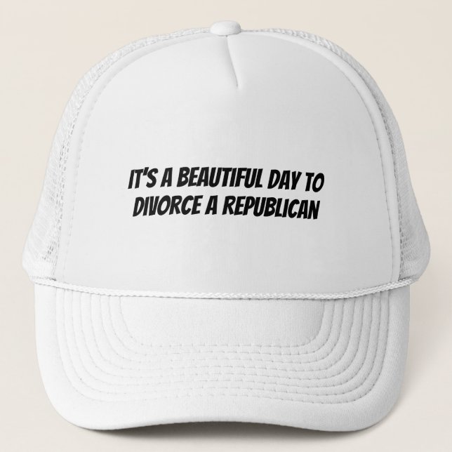 Boné Divorce A Republican Trucker Hat (Frente)