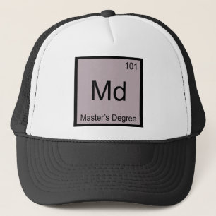 Boné DM - T do símbolo do elemento da química do grau