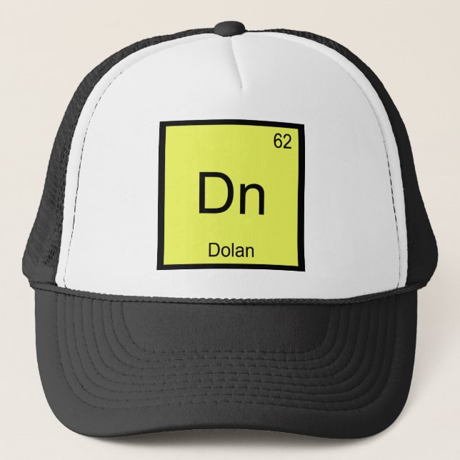 Boné Dn - Camiseta Meme Símbolo do Elemento Químico Dol (Frente)