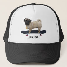 Boné do camionista da vida do Pug