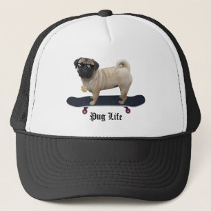 Boné do camionista da vida do Pug