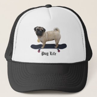 Boné do camionista da vida do Pug