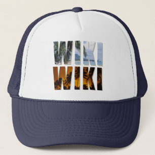 Boné do camionista de "Wiki-Wiki" com o impressã