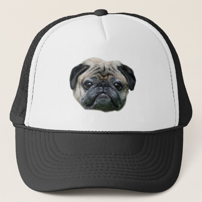 Boné do cão do Pug (Frente)