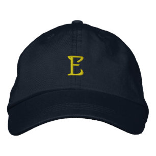 Boné do desenhista da INICIAL "E"