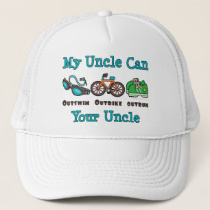 Boné do tio Outswim Outbike Outrun Triathlon