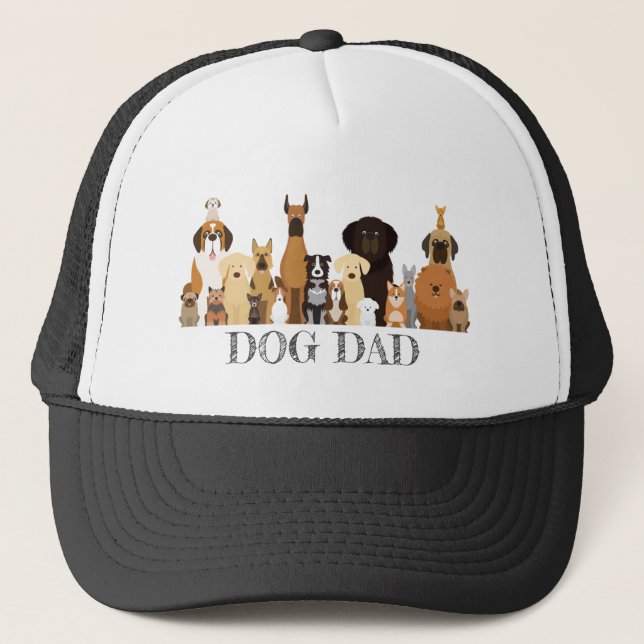 Boné Dog DAD Shirt Doggy Friend Pet AnimalT-Shirt (Frente)