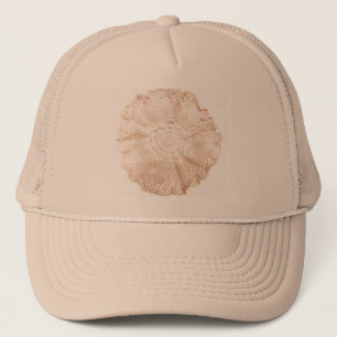 Boné Doily antiquado bege do vintage de Ecru Tan