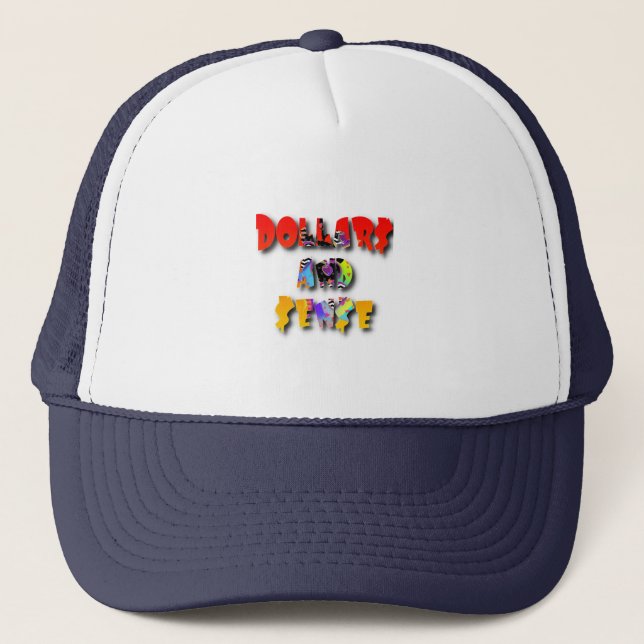 Boné Dólar$ E $entido Homens Azul Marinho   (Frente)