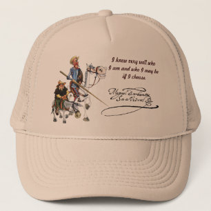 Boné DON QUIJOTE, SANCHO, visera de Cervantes Gorra