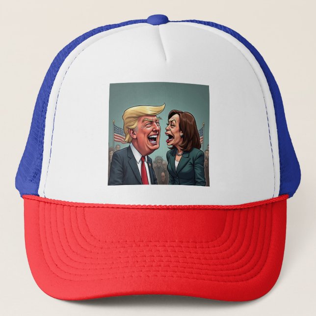 Boné Donald Trump Kamala harris (Frente)